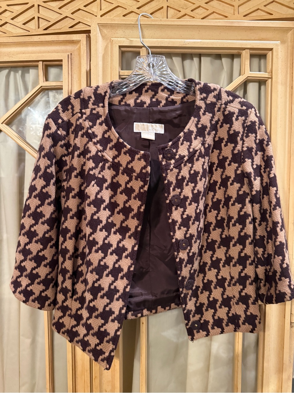 Michael Kors houndstooth jacket